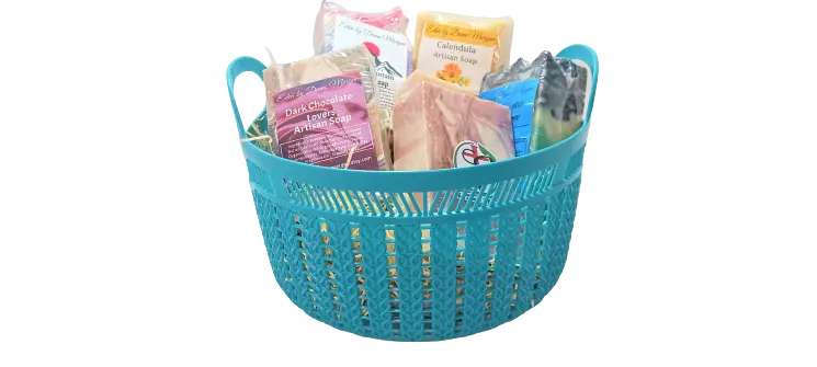 Variety Homemade Artisan Gift Basket Set Soap - (6) - Image #2